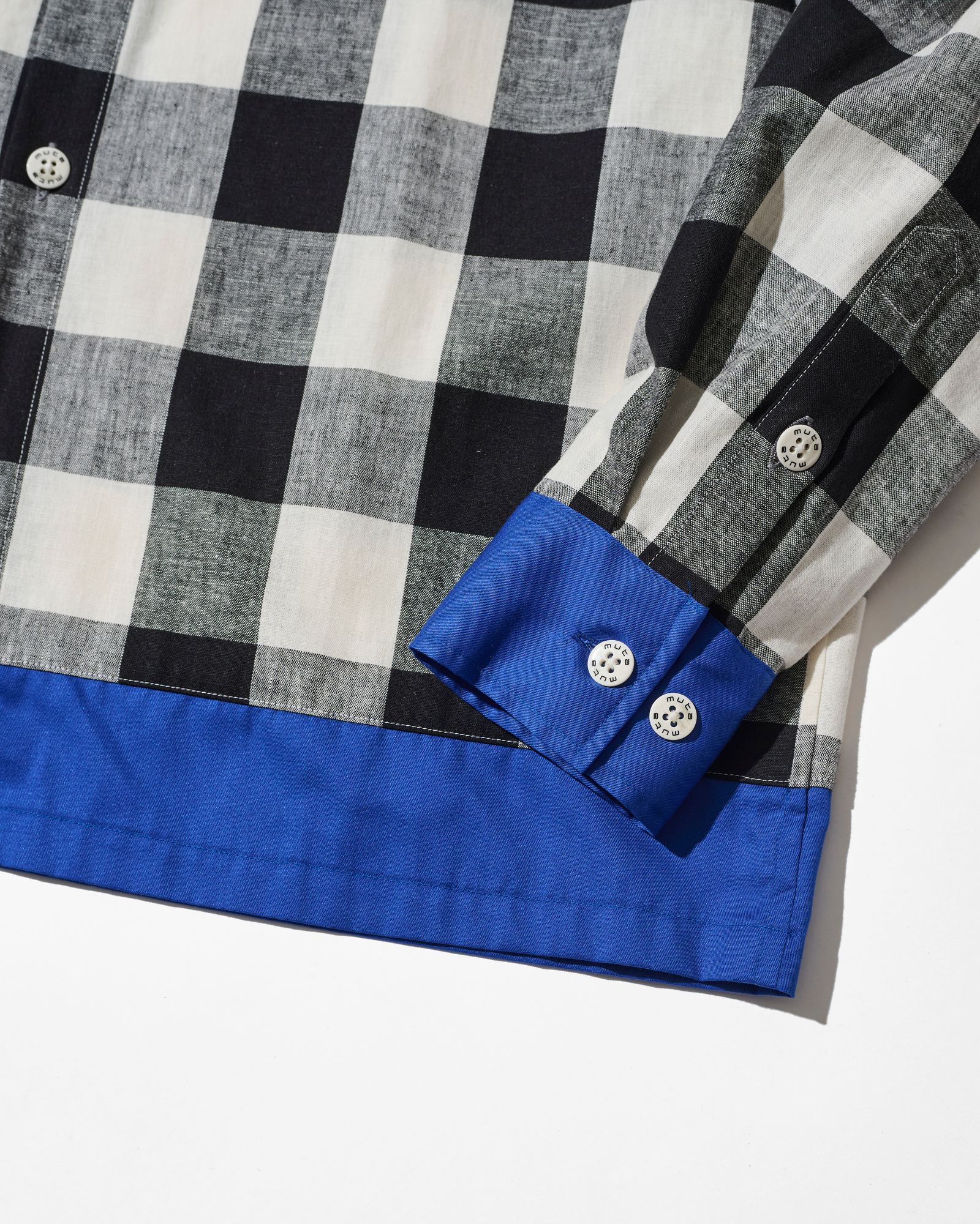 ☆先行予約☆muta MARINE × ACANTHUS  / 配色切替シャツ /  Color Switching Shirt / BLUE【MA2708】