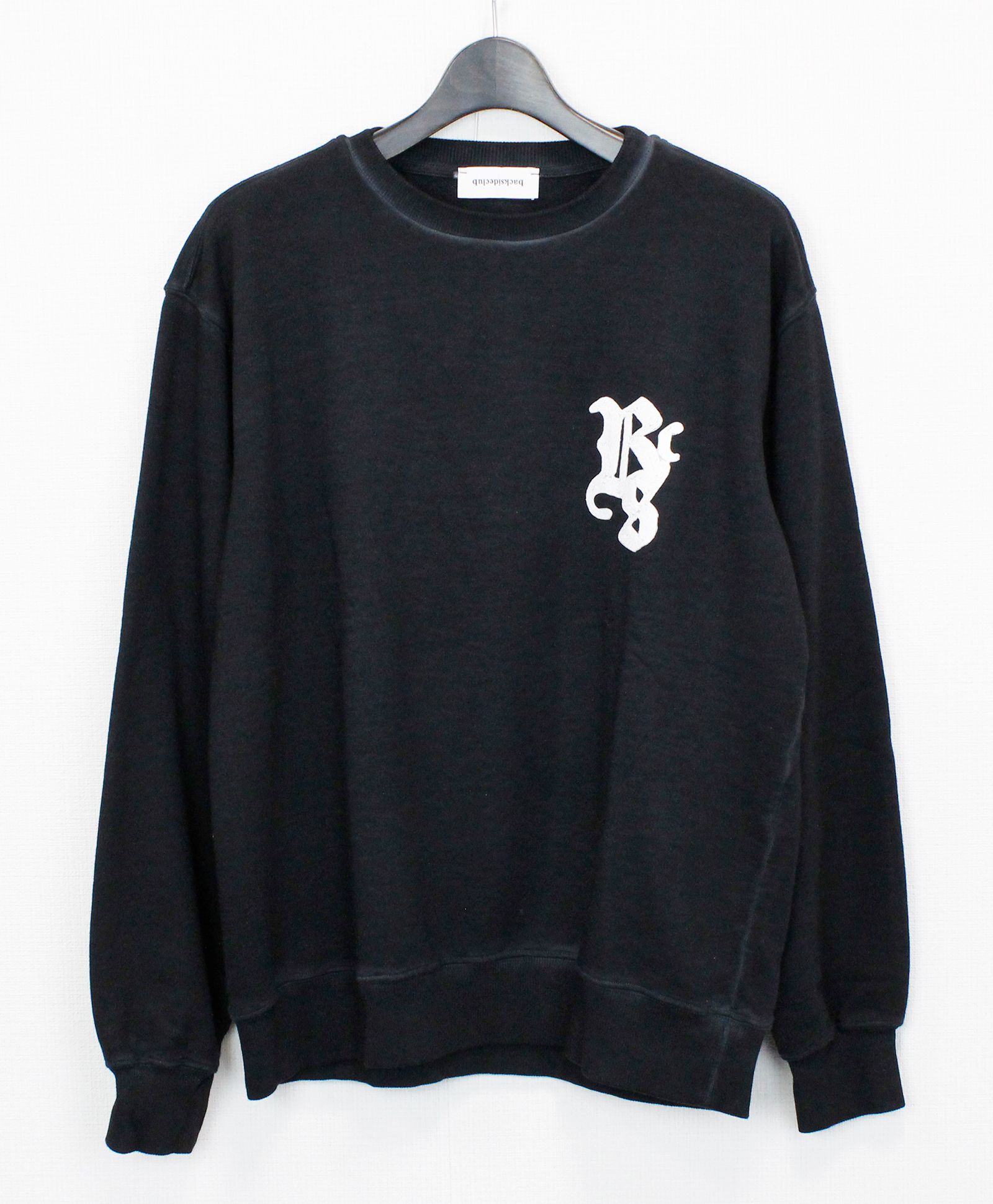 スウェット / CROCHET SWEATSHIRT / BLACK 【SRW 720】