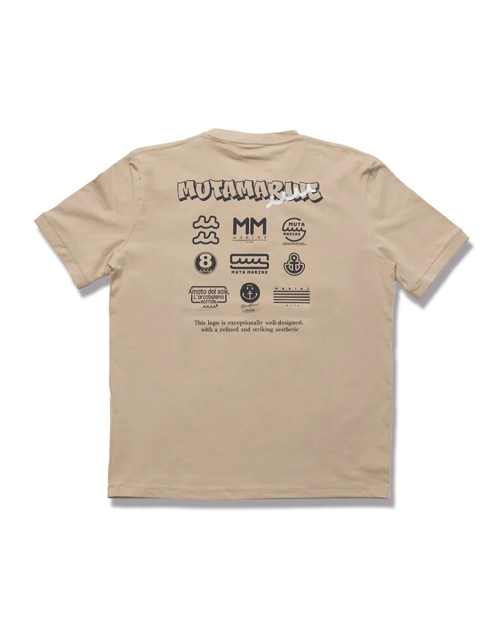 マルチロゴ ストレッチTシャツ /  ベージュ [MMKW-434769]