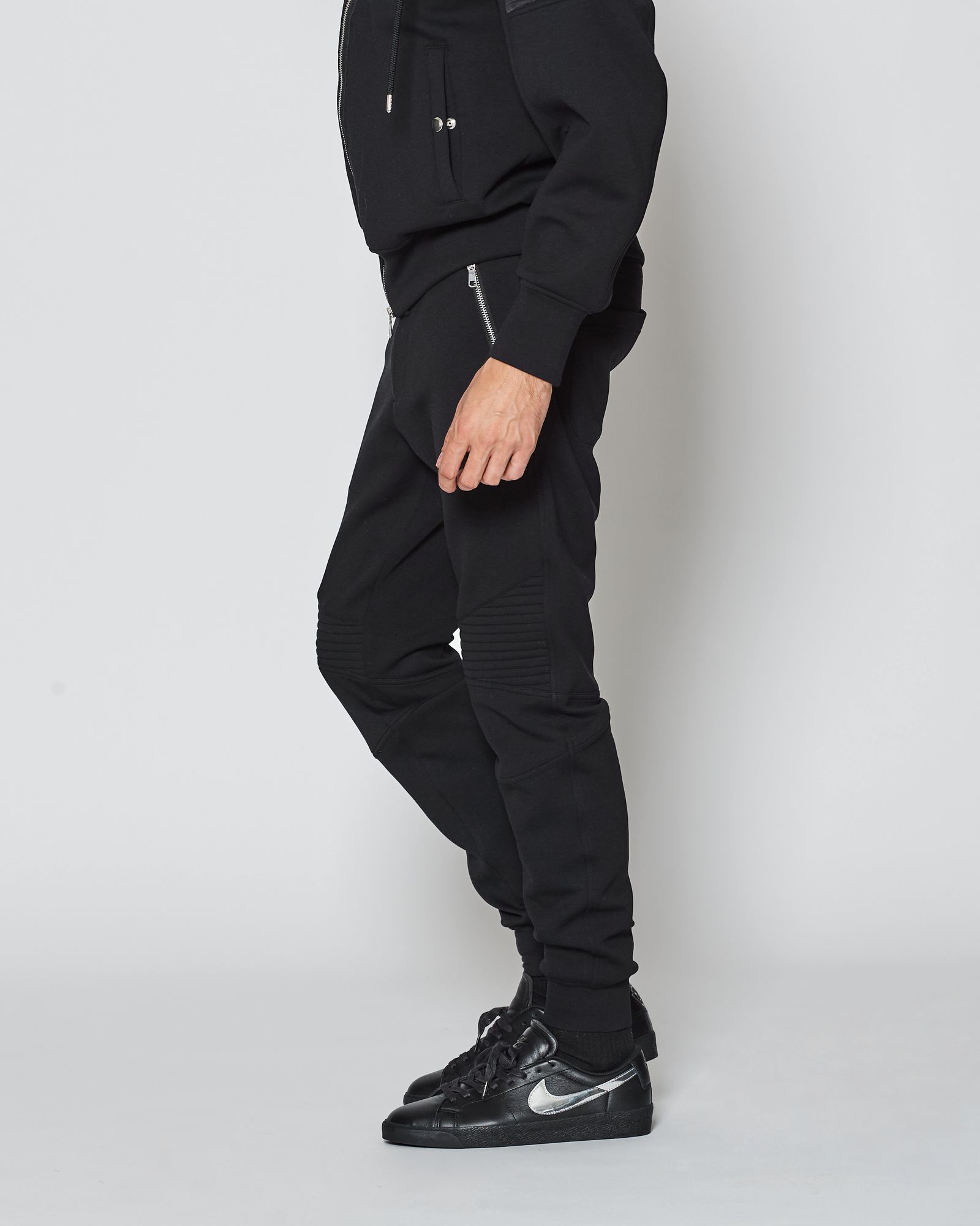 Double-knit Biker Pants / バイカーパンツ / BLACK 【DK2501P】