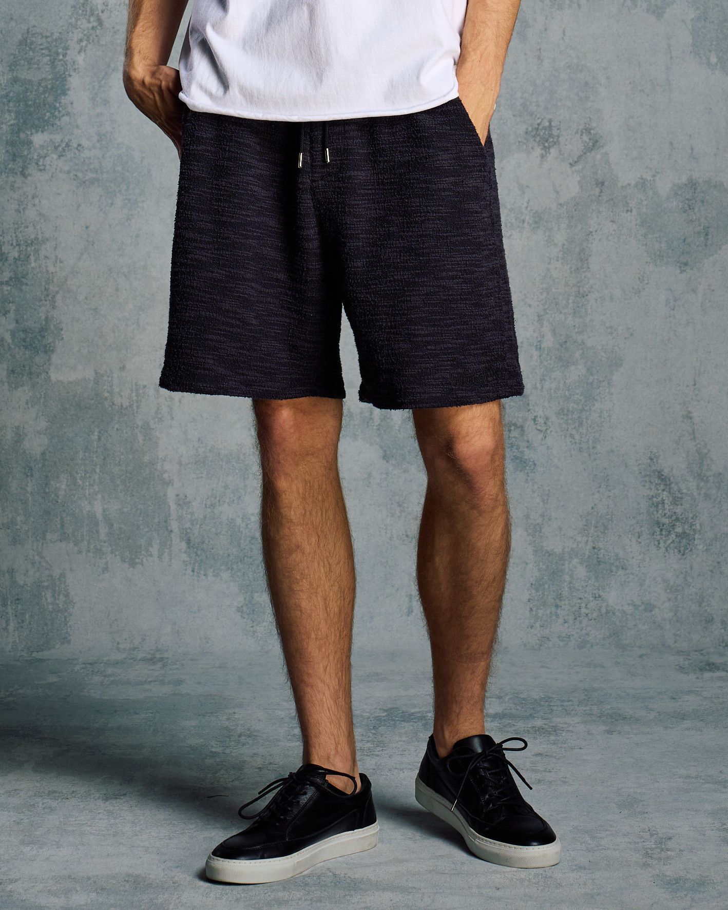☆先行予約☆ muta × wjk  / ニットジャガード リラックスショーツ / knit jacquard relax shorts / BLACK [502 mw02i]