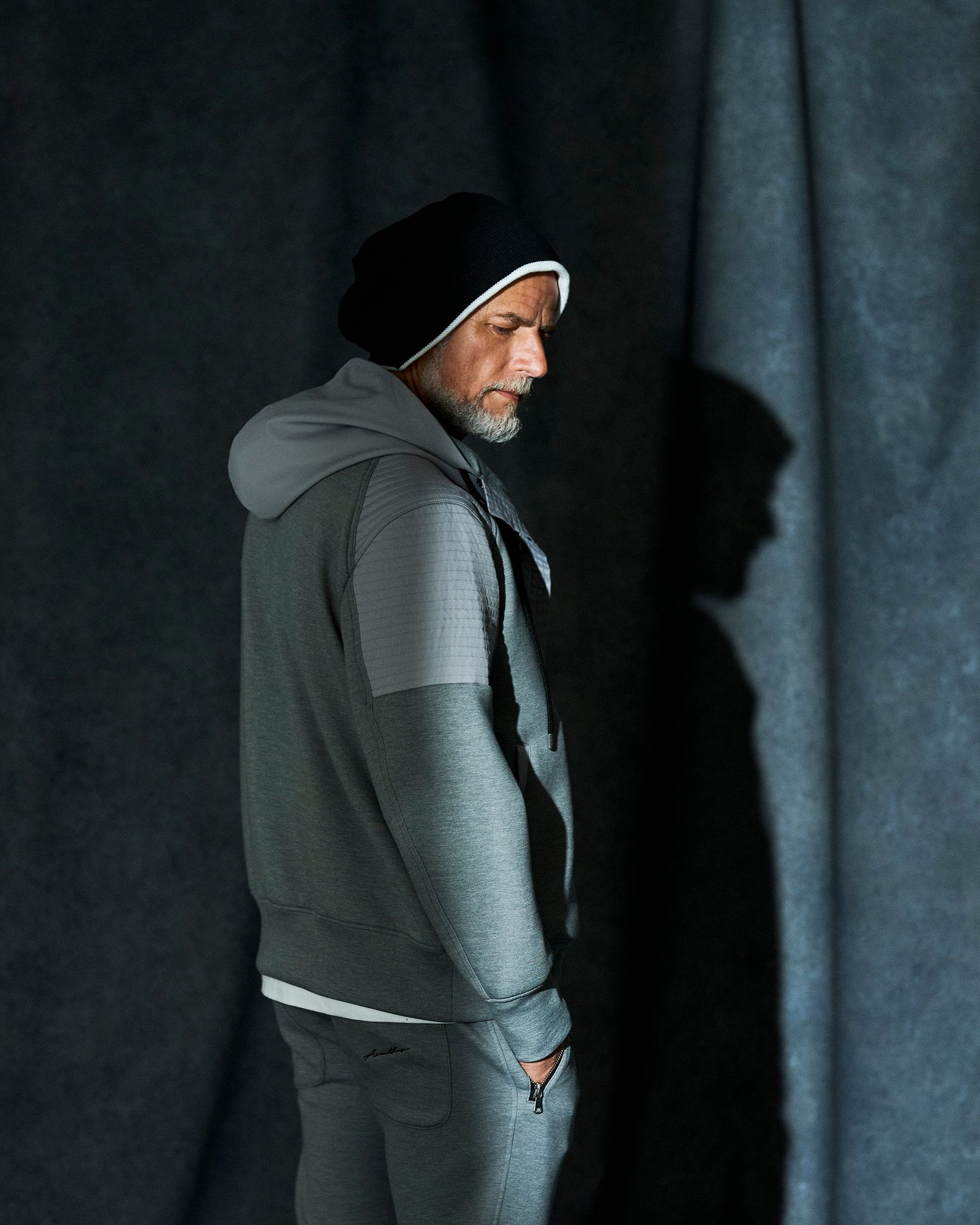 ☆先行予約☆  バイカーパーカー / フーディー / Double-knit Biker Hoodie / GREY 【DW2601】