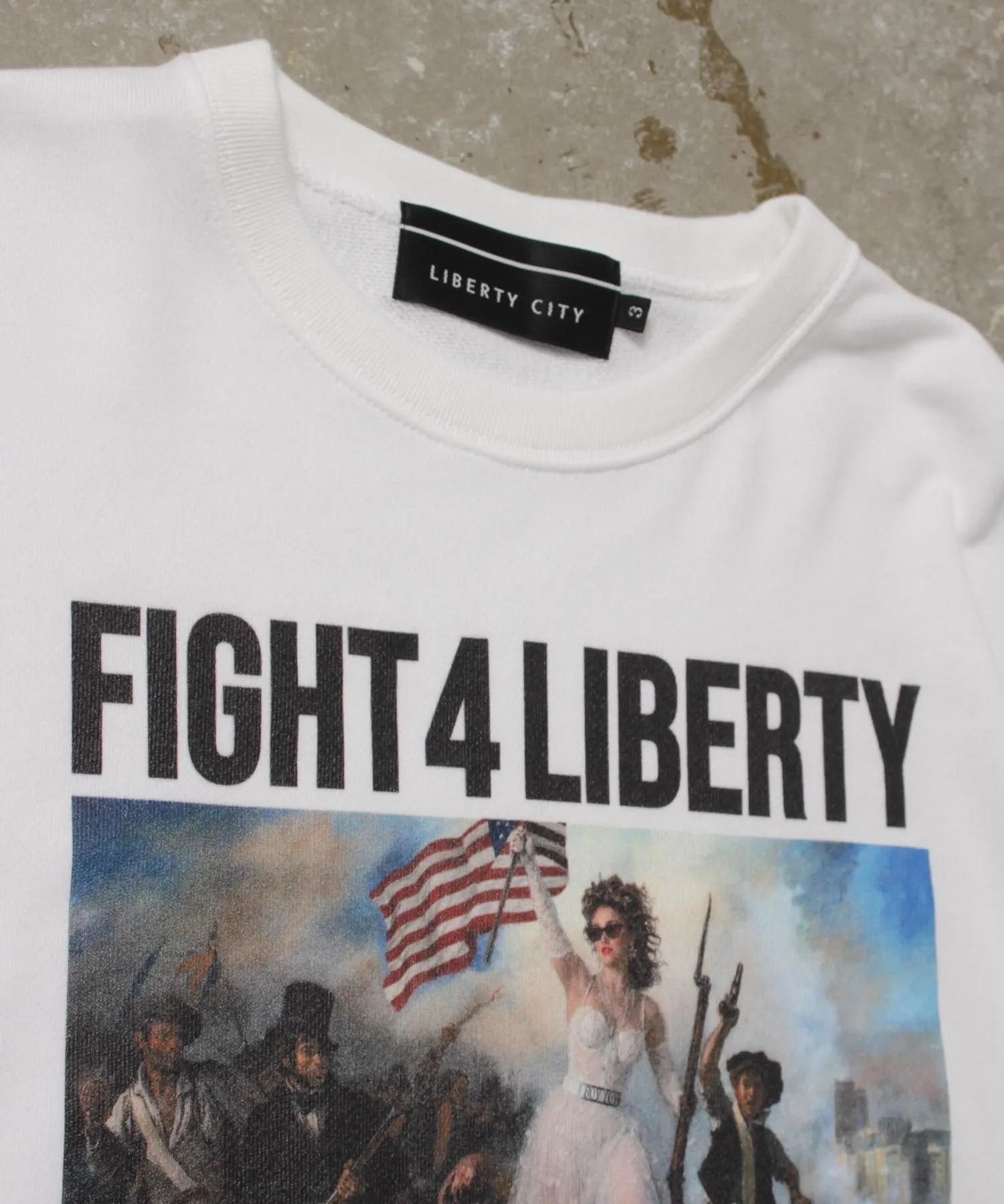 [Liberty Leading the People] ライト・スウェット・クルーネック / トレーナー / WHITE [263424MD]