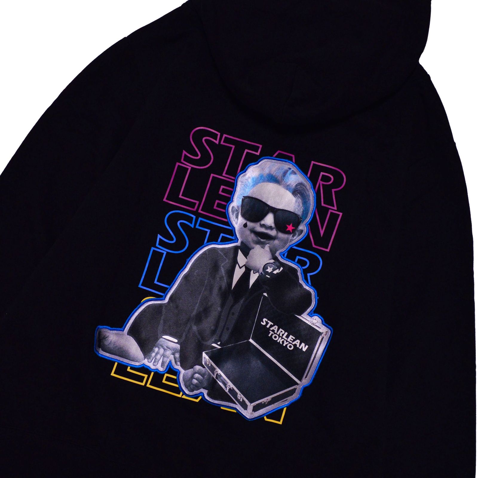 ジップアップパーカー SUIT BABY ZIP HOODIE BLACK