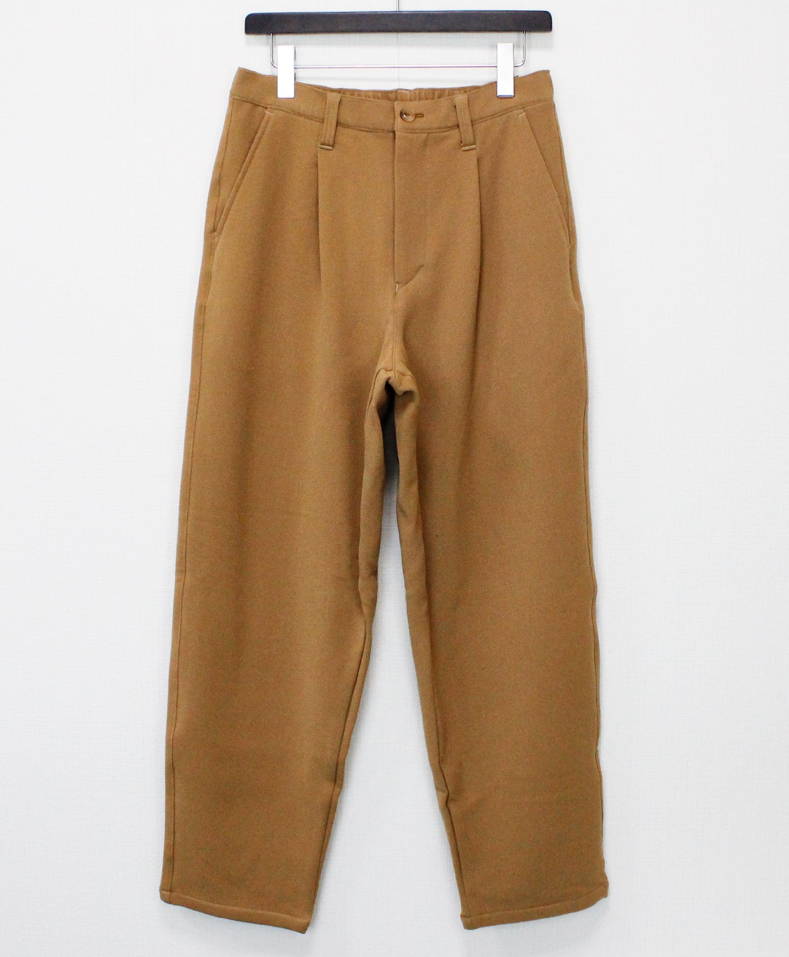 VISLYカシミヤタッチワンタックワイドパンツ / キャメル[65512]