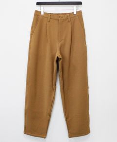 VISLYカシミヤタッチワンタックワイドパンツ / キャメル[65512]