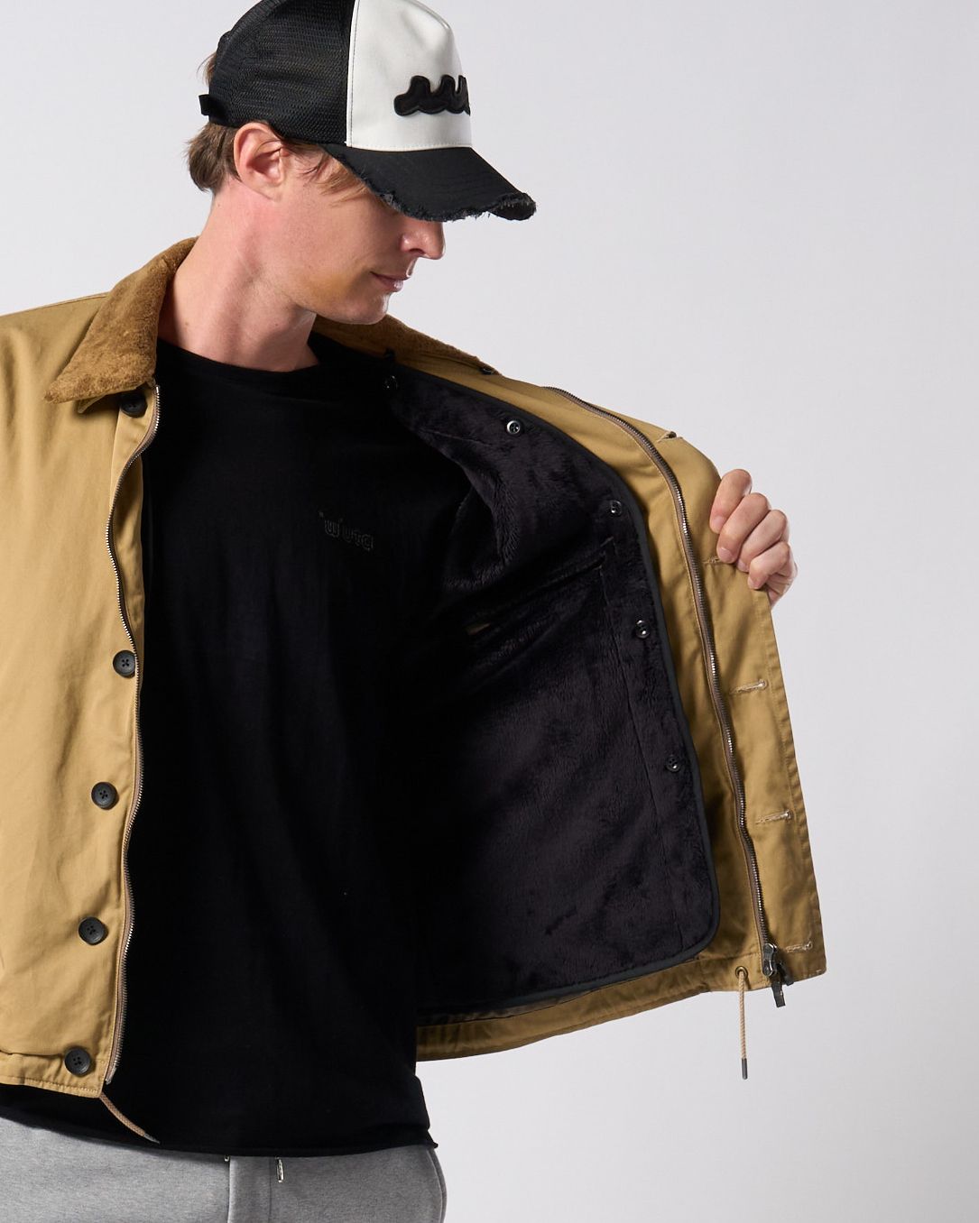 ☆先行予約☆ muta × wjk  / ユーティリティーデッキジャケット / utility deck jacket / KHAKI BEIGE[205 mw06j]