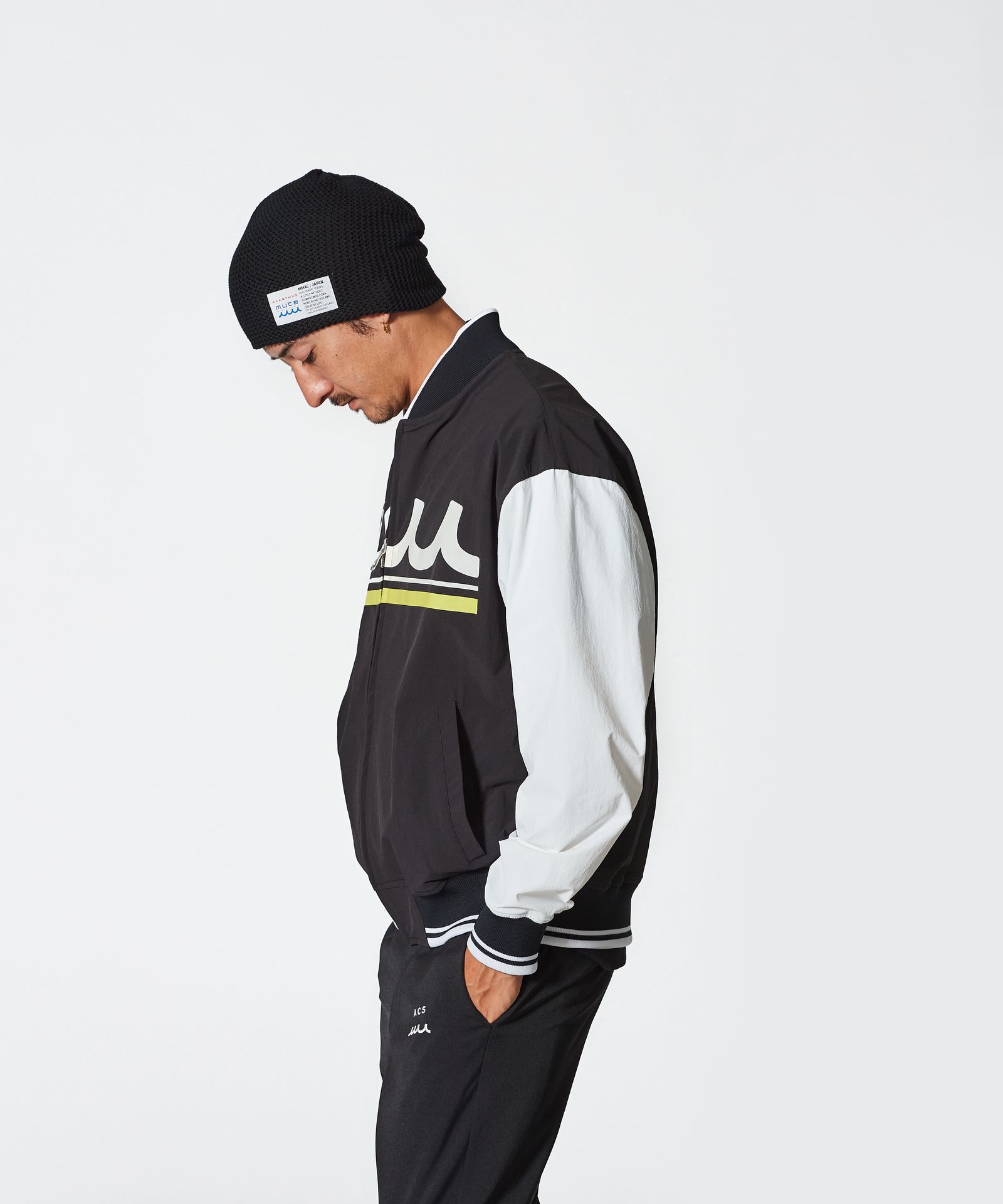 ACANTHUS × muta MARINE / muta MA-1 Jacket / MA-1ジャケット / BLACK 【MA2501】