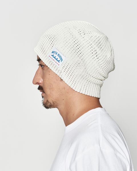 muta MARINE × ACANTHUS  / メッシュバックプールニットキャップ / Mesh Back Pool Knit Cap / WHITE 【MA2623】
