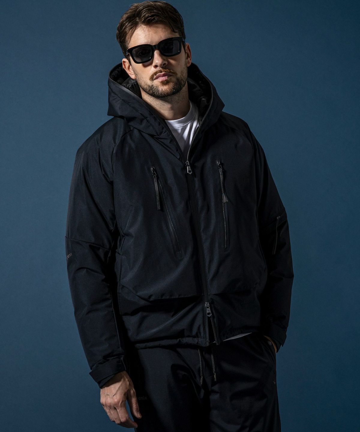 +phenix / ダウンパーカー WINDSTOPPER プロダクト by GORE-TEX LABS /ウィンドストッパー/ゴアテックス / ブラック 【USO-25133】
