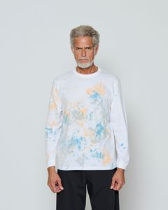 ☆先行予約☆  アブストラクトペイントロンTee / Abstract paint L/S Tee / WHITE 【CT2611】