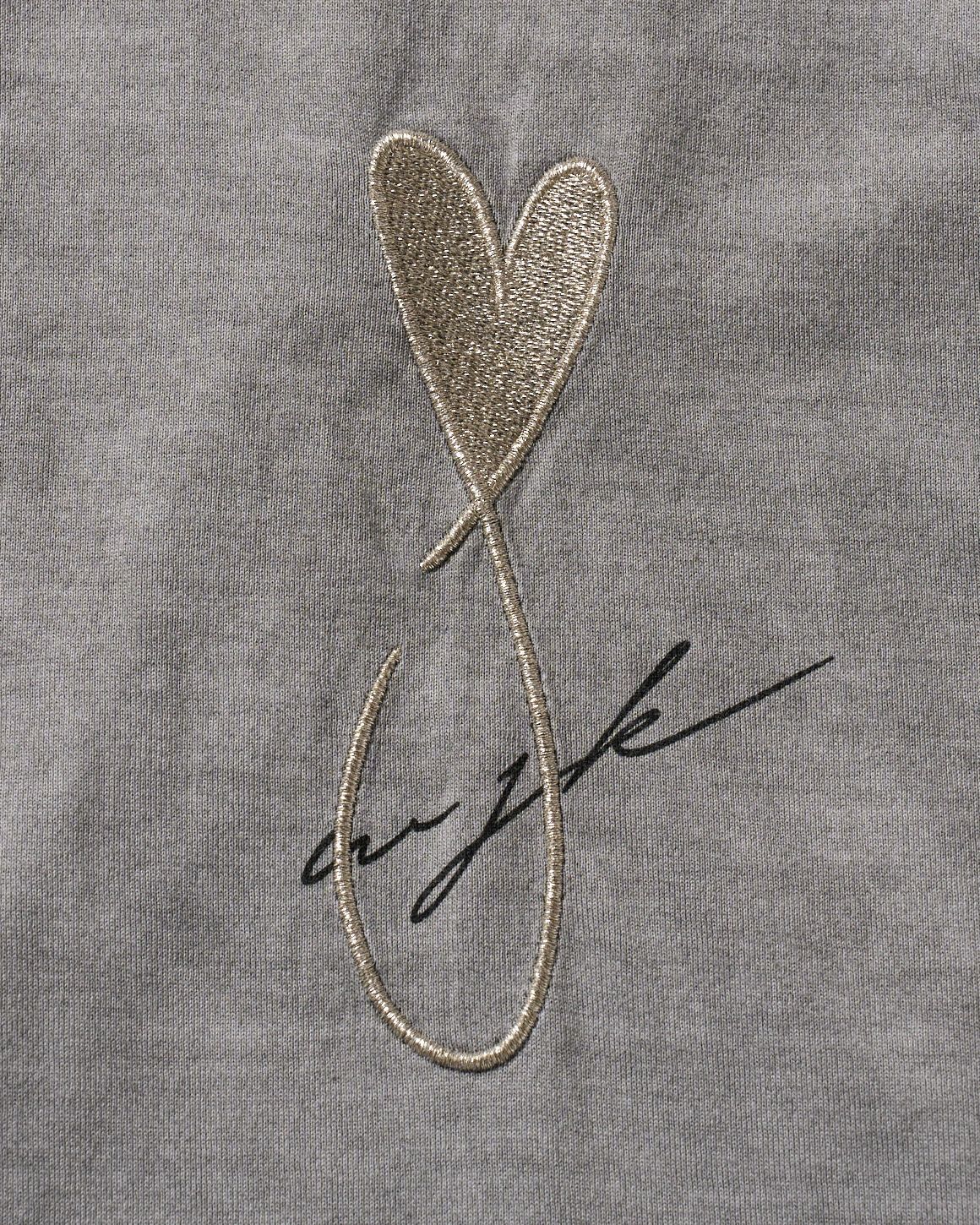 ☆先行予約☆Maison Honoré Paris× wjk  / ハートフィッシュ カットオフ 長袖Tシャツ / heart fish cut-off L/S / l.gray×silver【711 hw01k】