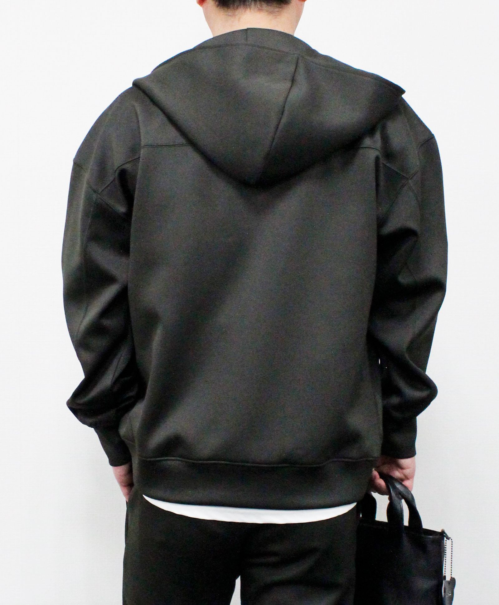 ダンボールニット ジップパーカー / チャコールグレー [86006]