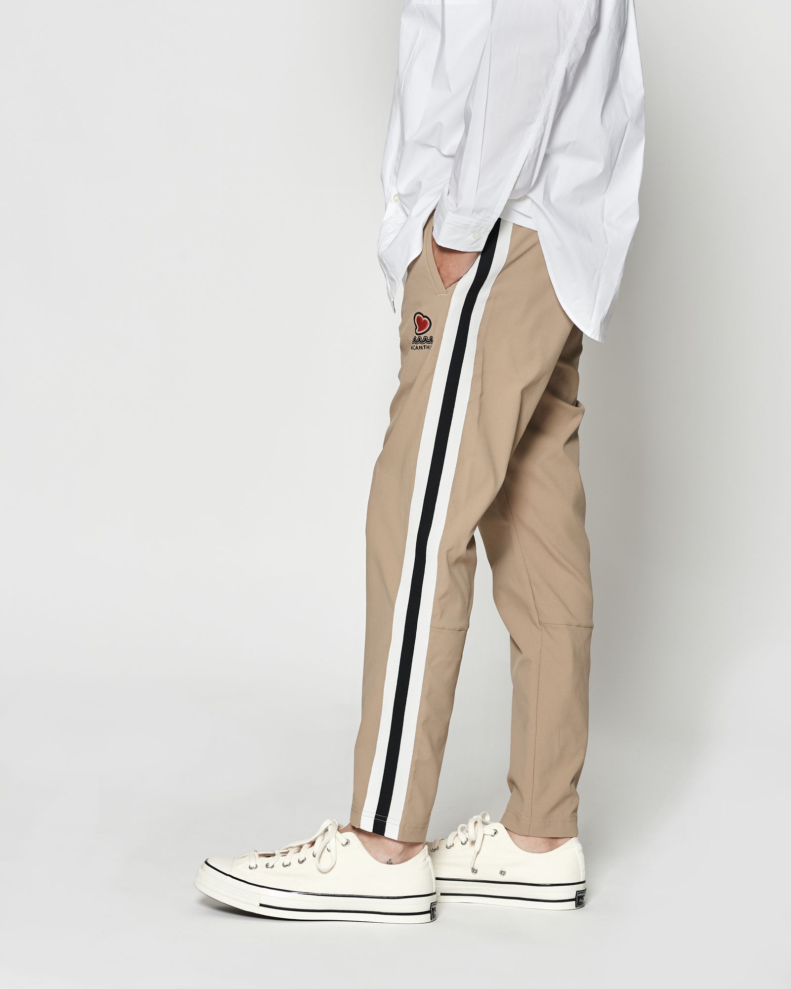 ☆先行予約☆muta MARINE × ACANTHUS / スウィートサイドラインパンツ / sweet side line pants / BEIGE 【MA2626】