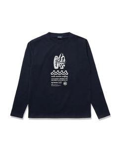 My Melody × muta MARINE SURFING ストレッチロングスリーブTシャツ / ネイビー [MMMP-434771] ⭐︎3月5日より随時出荷⭐︎