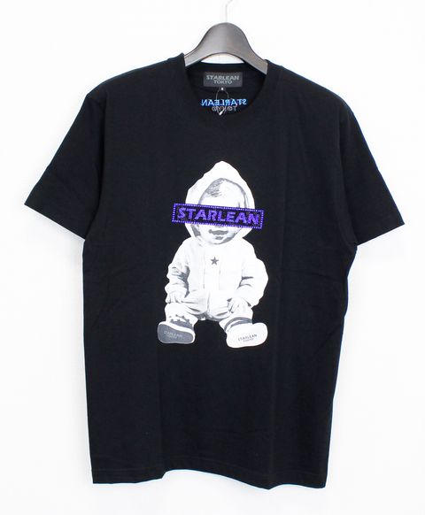 プリントTシャツ STL目元ロゴBaby T-Shirts [SLTN122] BLACK