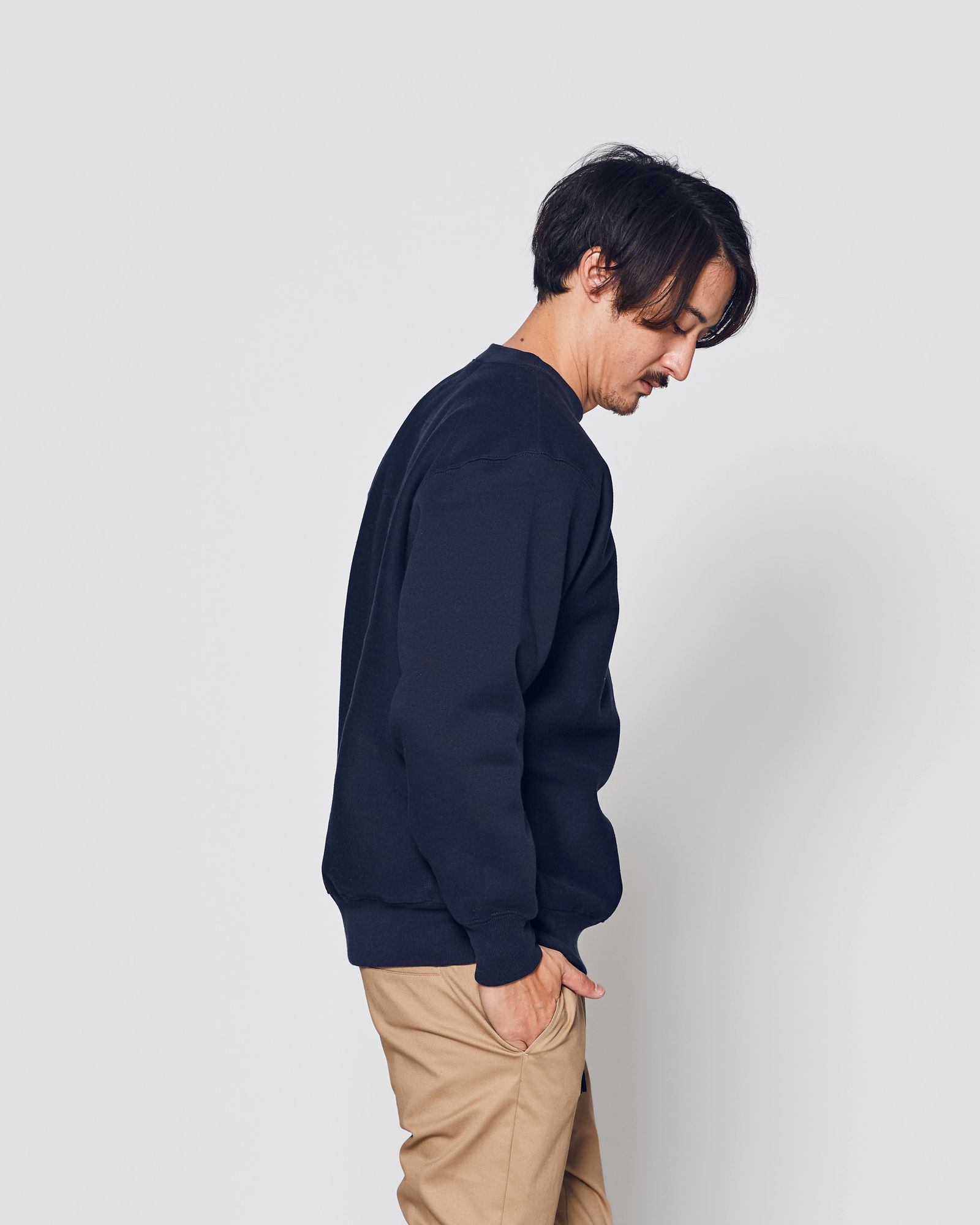 ☆先行予約販売2025年9月下旬～10月下旬頃入荷予定☆ ACANTHUS × muta MARINE / muta sweet muta Crewneck Sweatshirt / スウェット / NAVY 【MA2546】