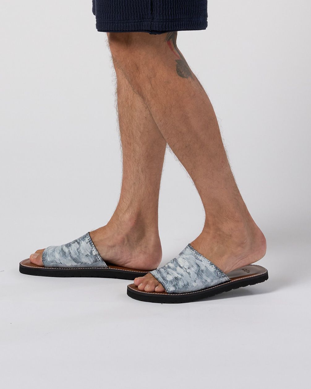 ☆先行予約☆ wjk  / レザーサンダル / artisan leather sandal / dust white 【8006 bt52k】