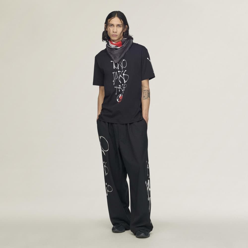 チト シティー グラフィック ショート スリーブ Tシャツ / Y-3 CHITO CITY GRAPHIC SHORT SLEEVE TEE / BLACK [KR1067 -APPA26]