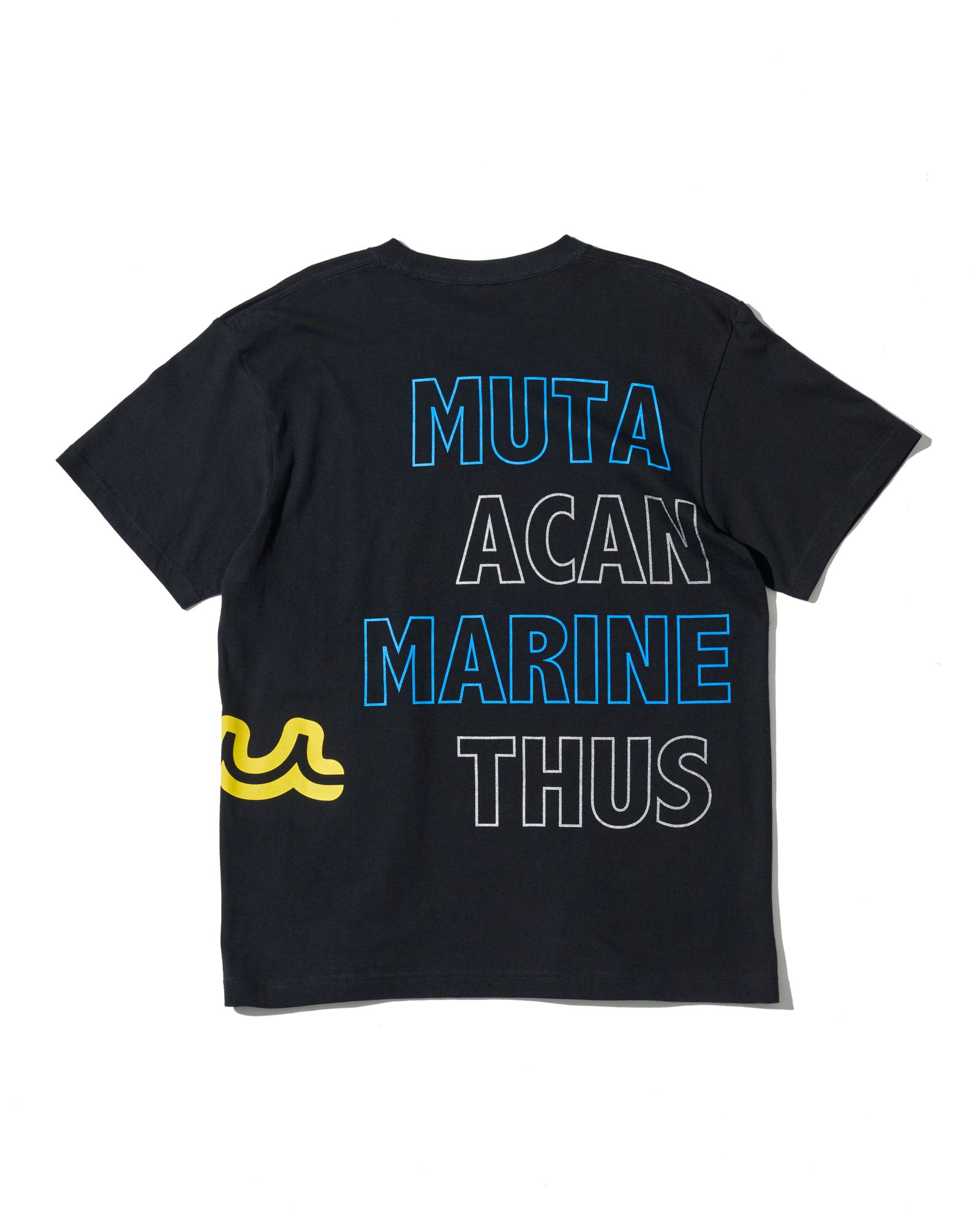 ☆先行予約☆muta MARINE × ACANTHUS  / マルチプリントTシャツ /  Multi Print Tee / BLACK【MA2715】