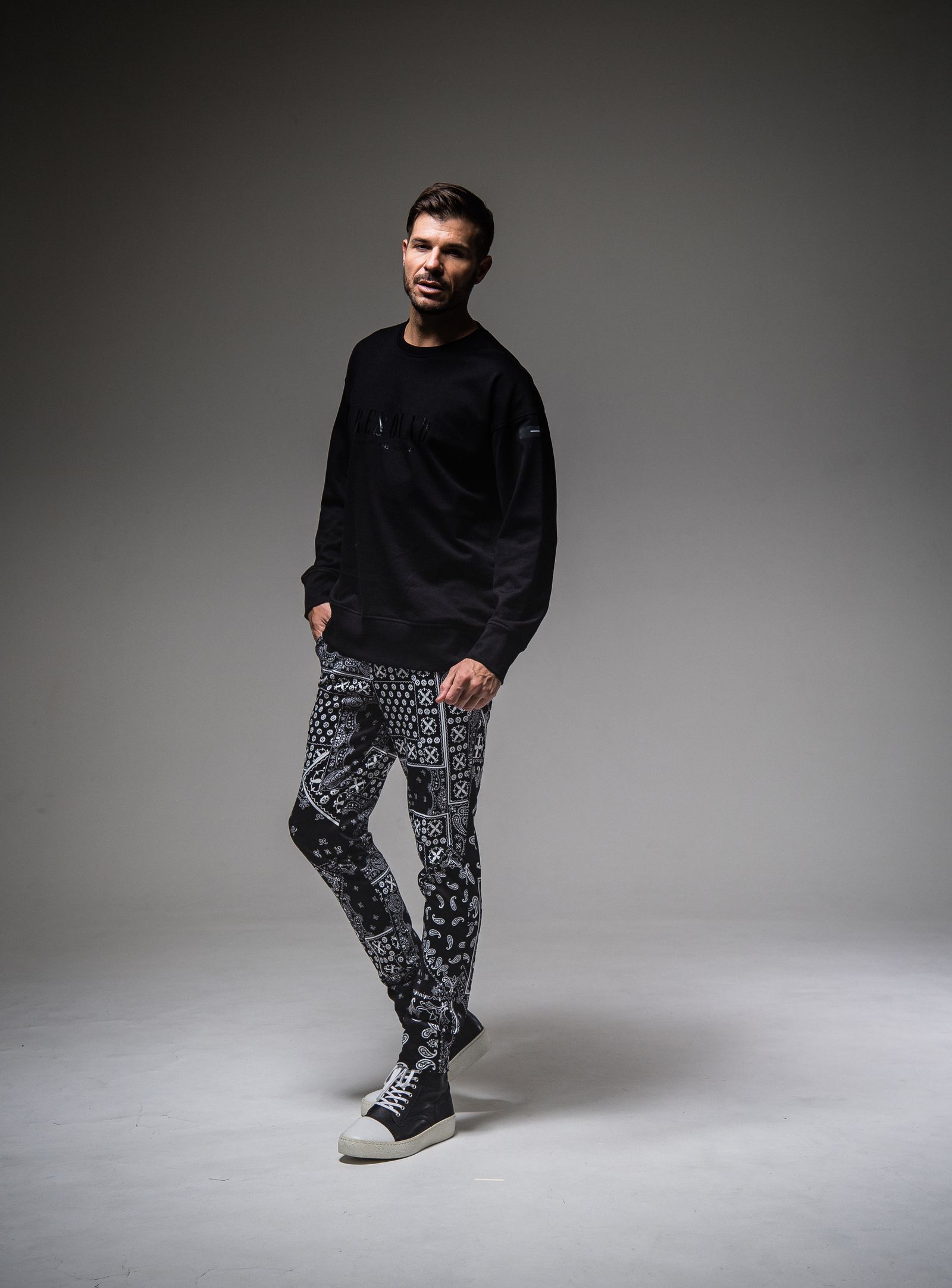 RESOUND CLOTHING - CHRIS EASY PANTS / Paisley BLACK [RC25-ST-016] |  MAVERICK GROUP ONLINE STORE