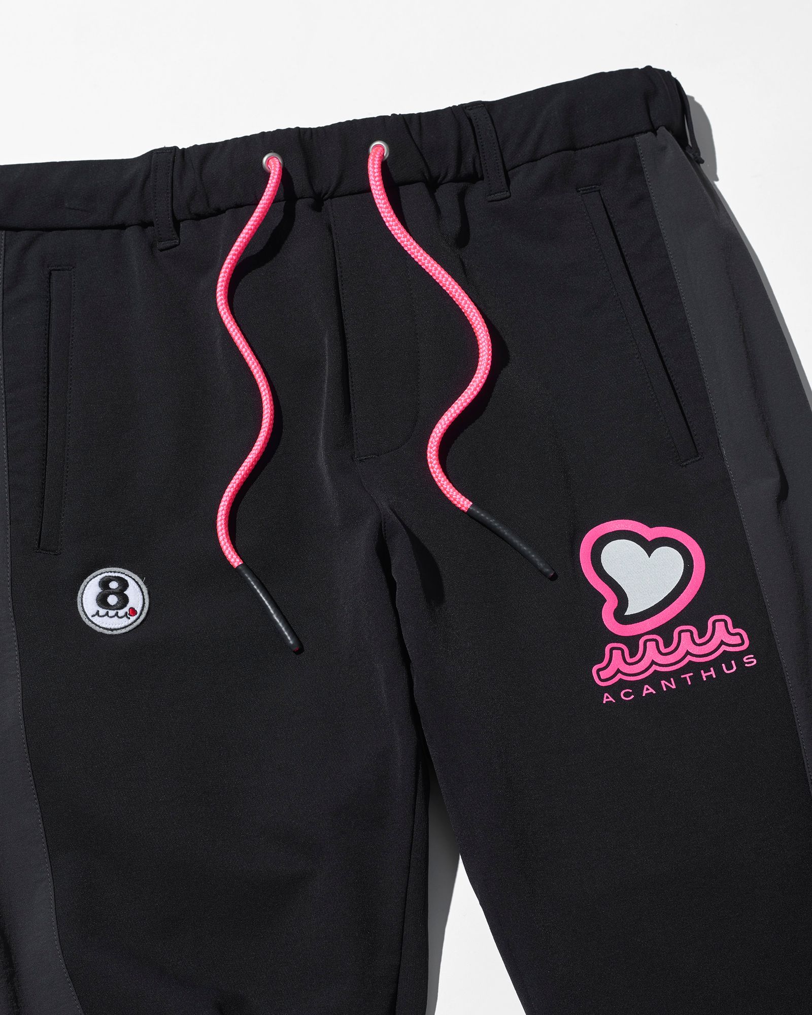 ☆先行予約販売2025年9月下旬～10月下旬頃入荷予定☆ ACANTHUS × muta MARINE / muta sweet muta Sideline Pants / サイドラインパンツ / BLACK PINK 【MA2548】