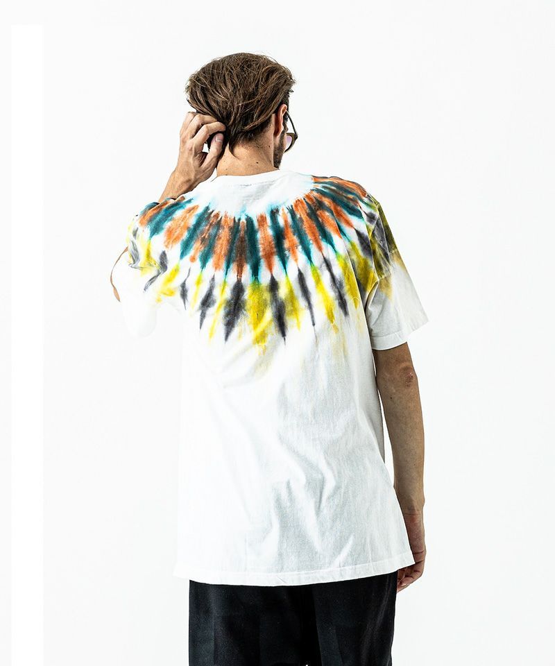 アーチタイダイTシャツ / Arch Tie-dye Tee / WHITE/ORANGE
