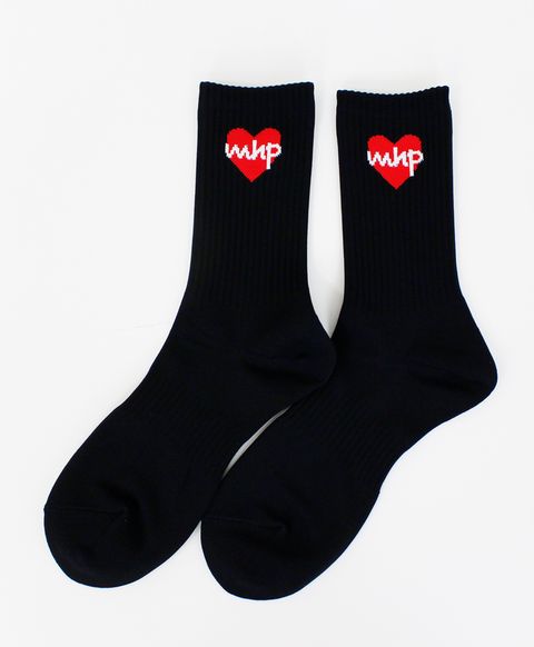 ソックス / Heart Socks / BLACK