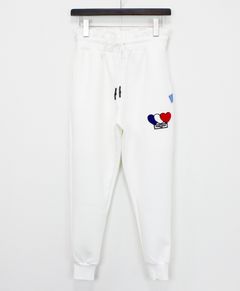 3ハートパッチダンボールパンツ / 3Heart Patch Cardboard  Pants / WHITE