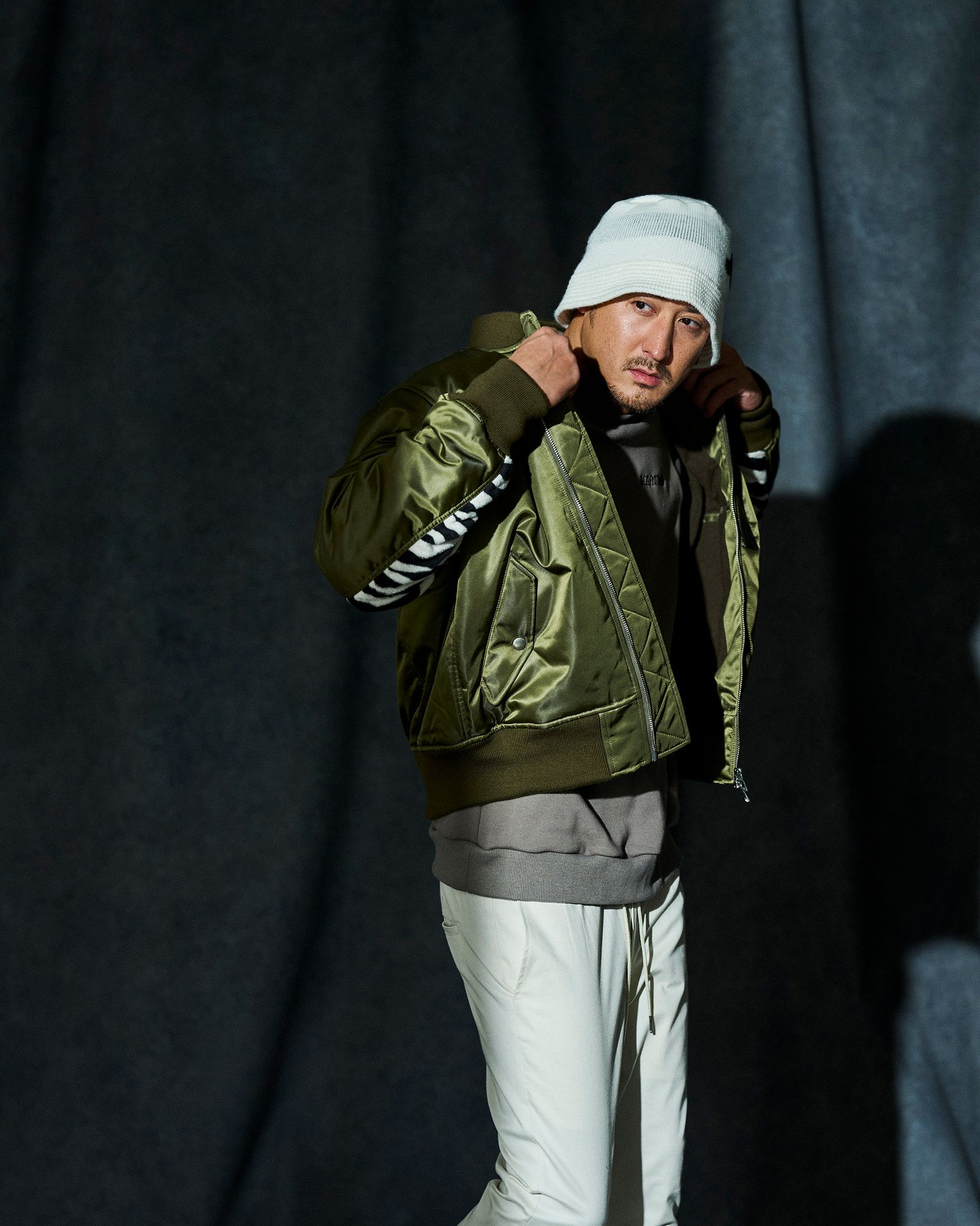 ☆先行予約☆ muta MARINE × ACANTHUS / オーバーサイズMA-1 / Oversize MA-1 / KHAKI 【MA2649】