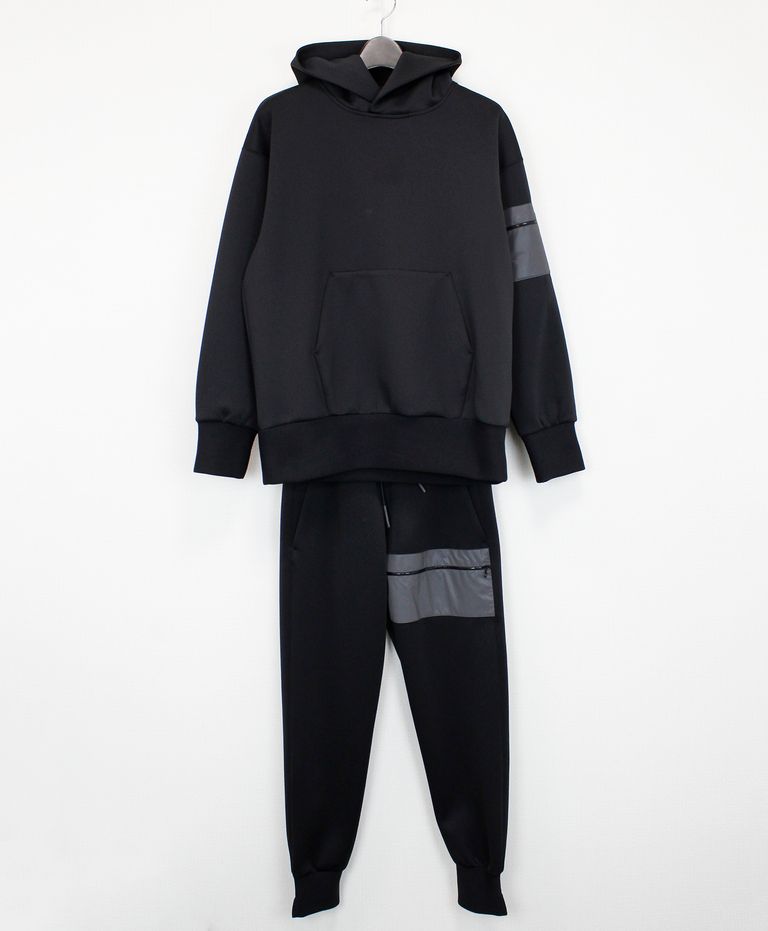 ダイアグラム ストライププリントニットワンピース 36 S 黒 ブラック  