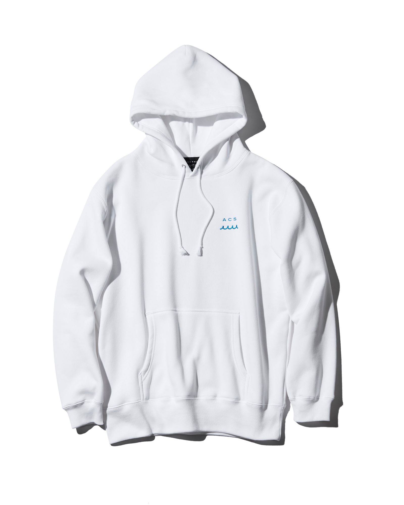 ACANTHUS x muta MARINE / muta Anchor Splash Logo Hooded Sweatshirt / WHITE  - S