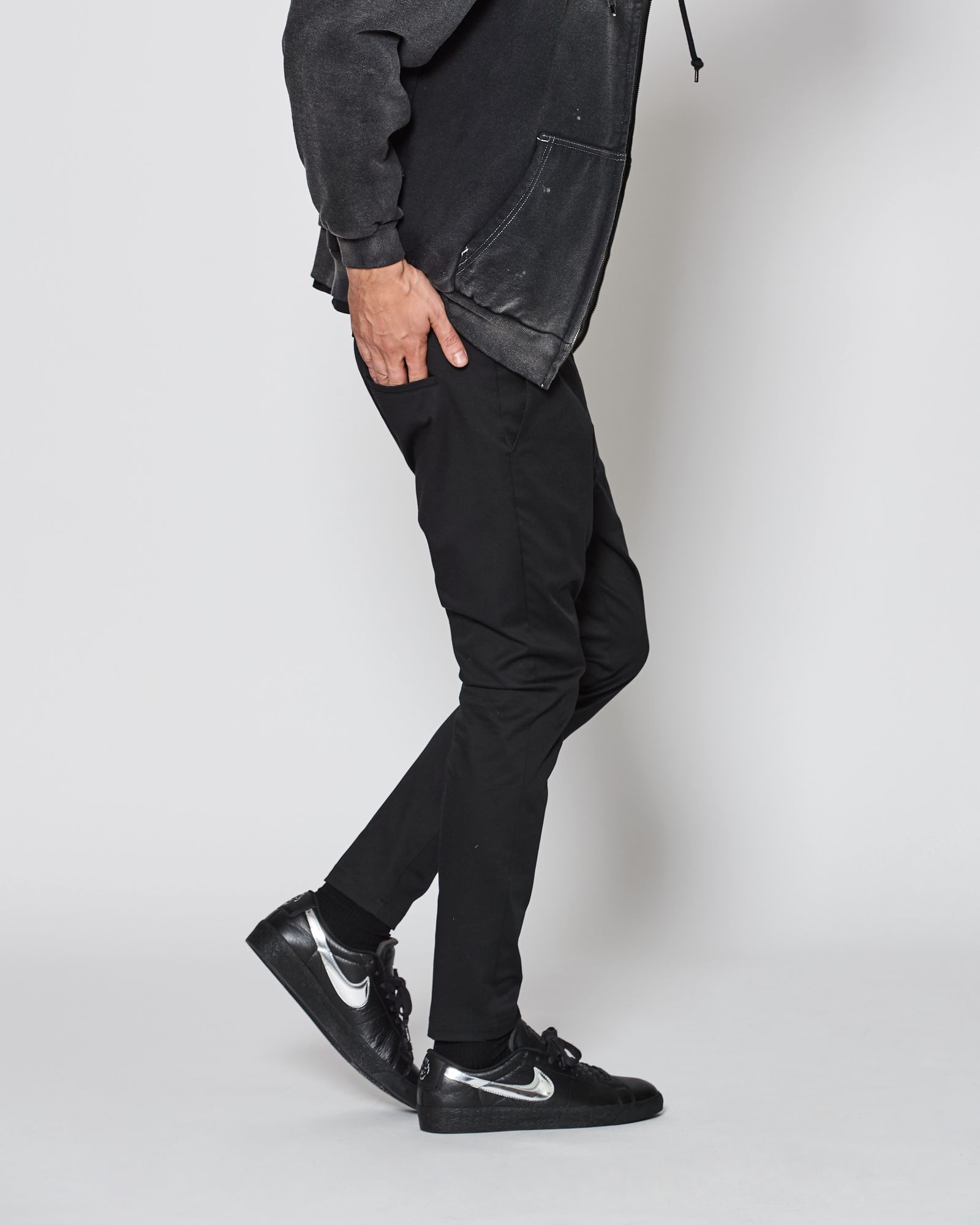 ACANTHUS / Easy Tight Pants / イージータイトパンツ / BLACK 【PT2504】
