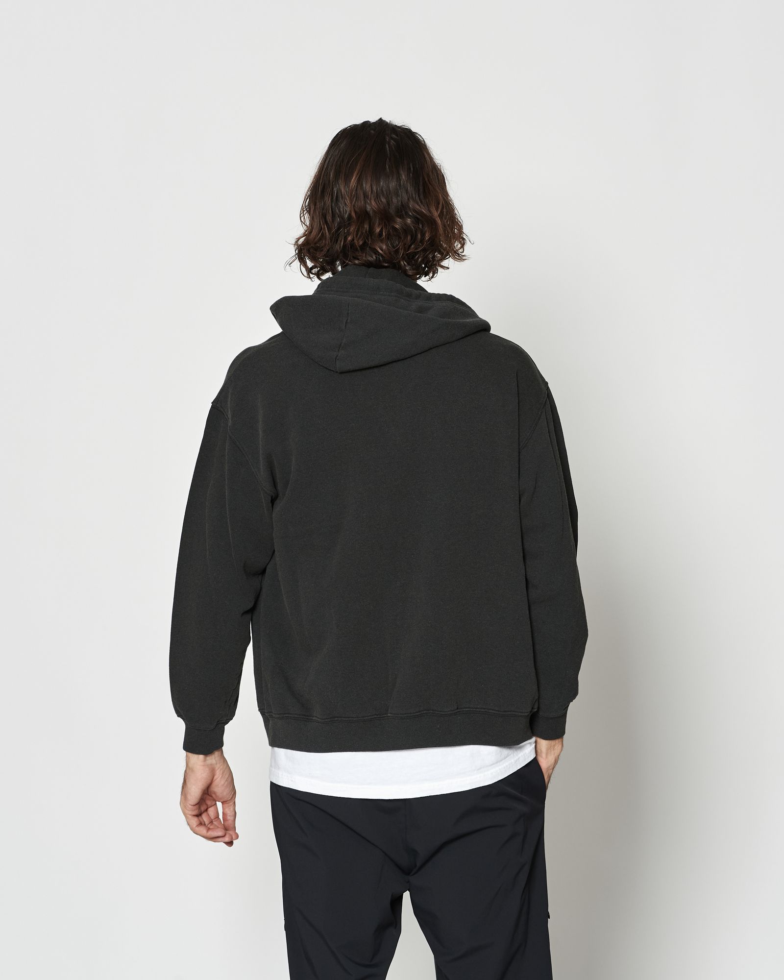 ☆先行予約☆ エイジングカレッジロゴ スウェットジップフーディー / パーカー / Aging College Logo Zip Up Hooded Sweatshirt / BLACK【HJ2601】