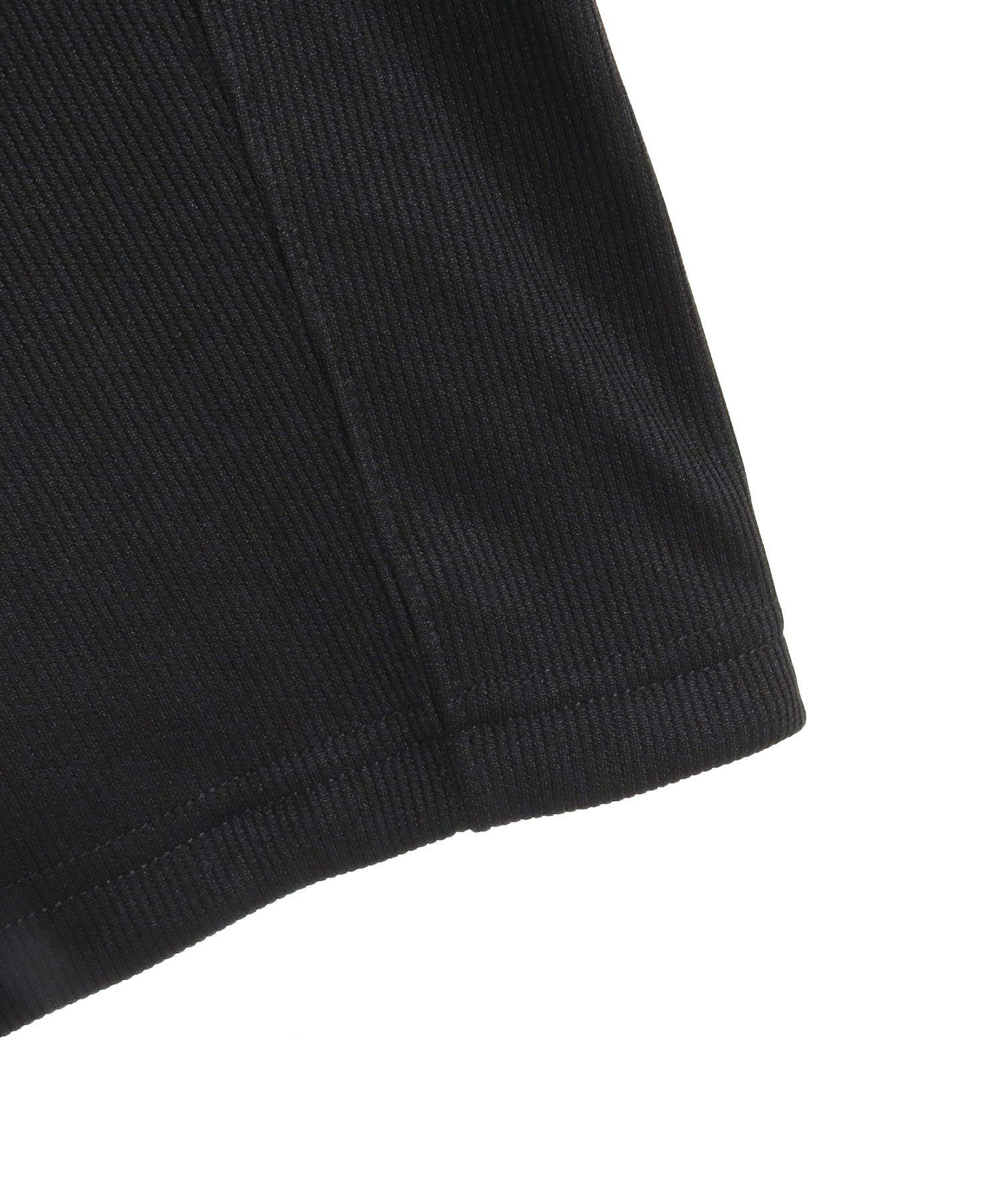 ドビー裏起毛ワイドパンツ / ブラック【131044】