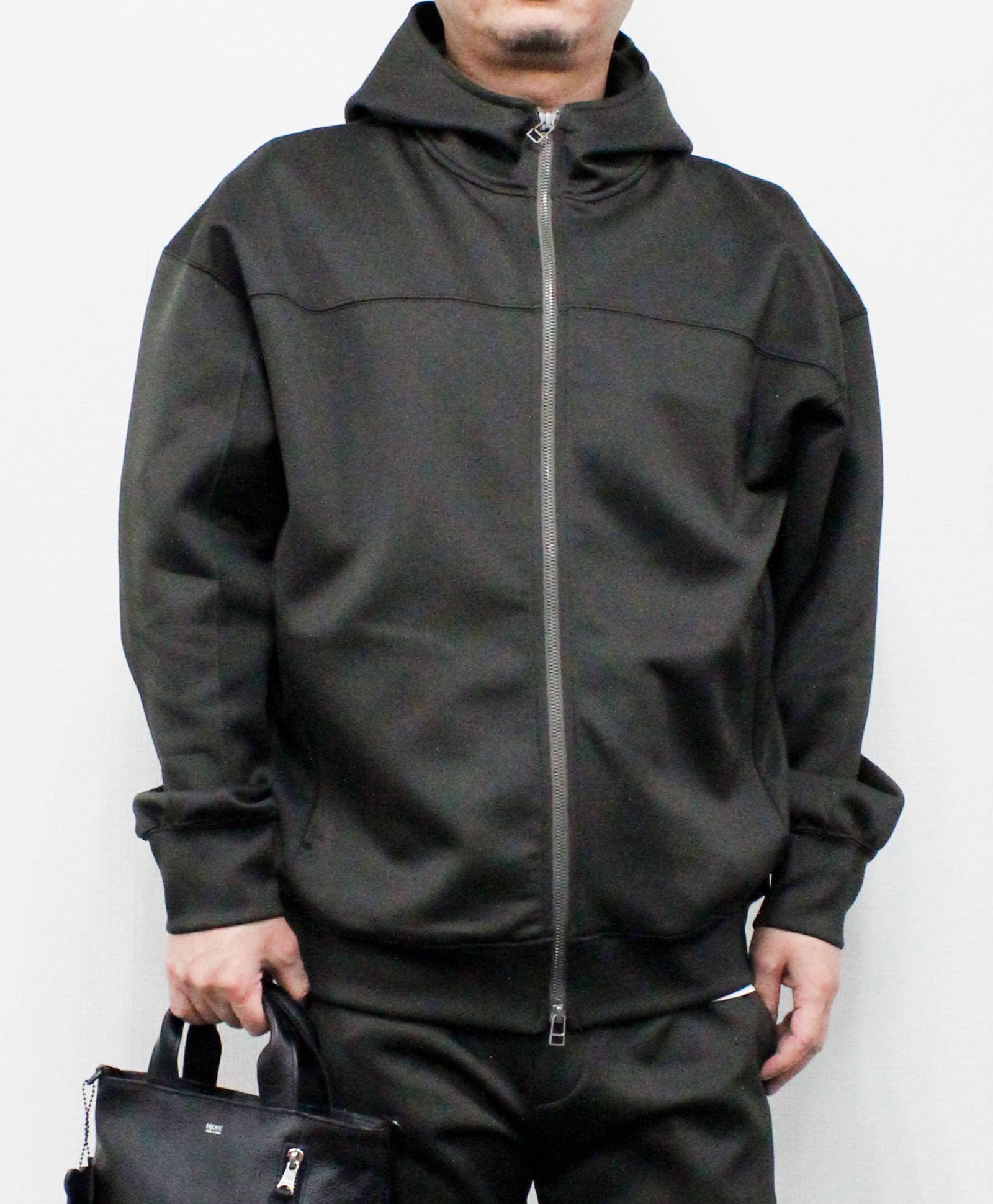 ダンボールニット ジップパーカー / チャコールグレー [86006]