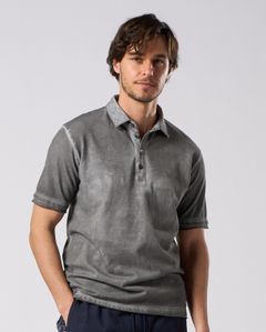 ☆先行予約☆ muta × wjk  / カットオフ ポロシャツ / cut-off polo S/S(printed)T / D.GRAY [705 mw04i]