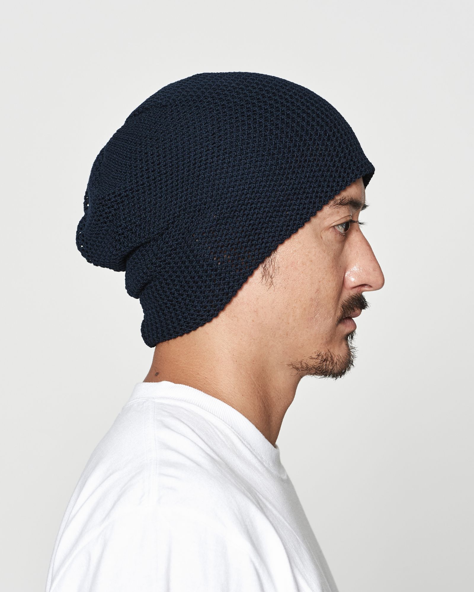 ☆先行予約☆muta MARINE × ACANTHUS  / メッシュバックプールニットキャップ / Mesh Back Pool Knit Cap / NAVY 【MA2623】