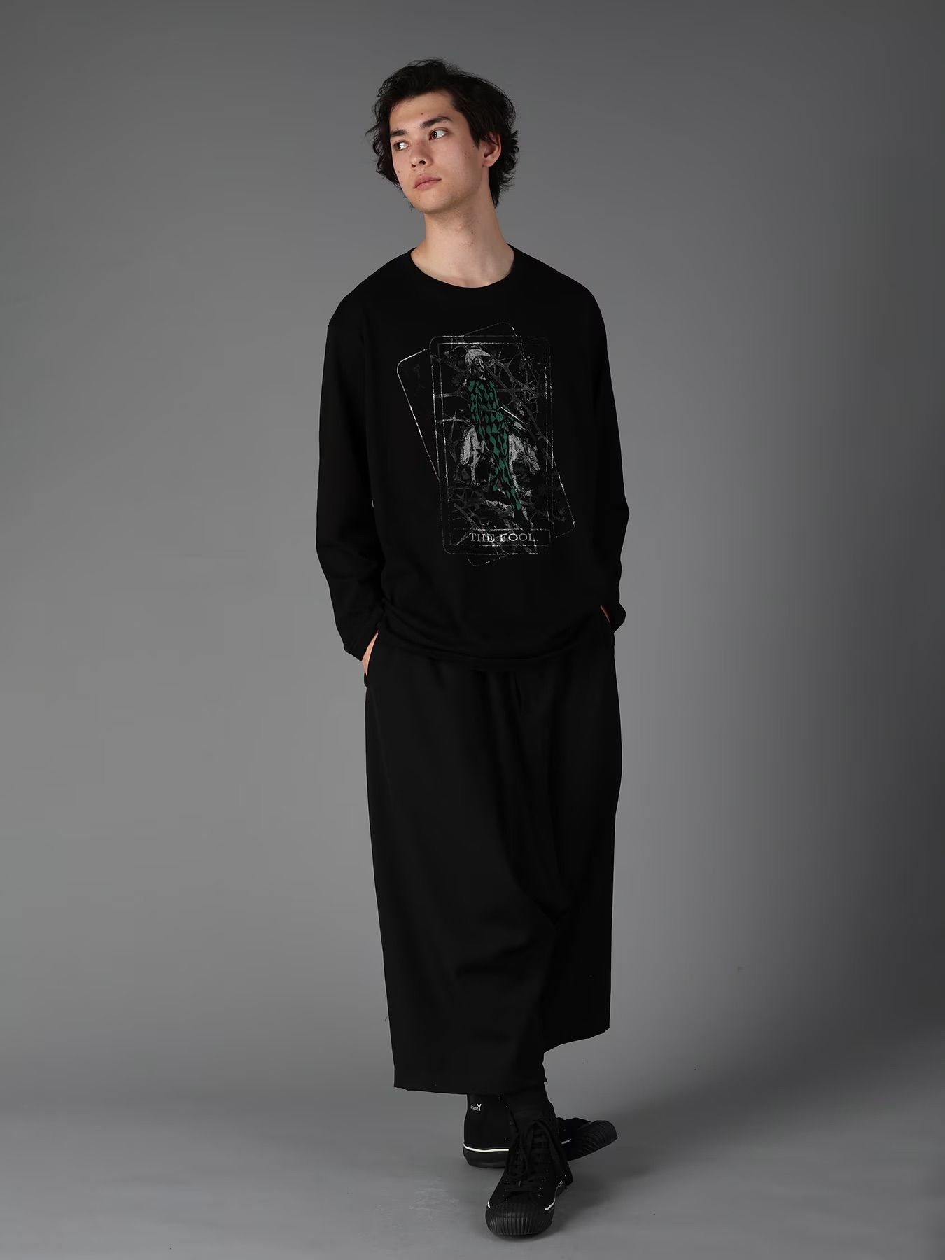 JERSEY THE FOOL T-SHIRT / BLACK  [GW-T75-070-2]