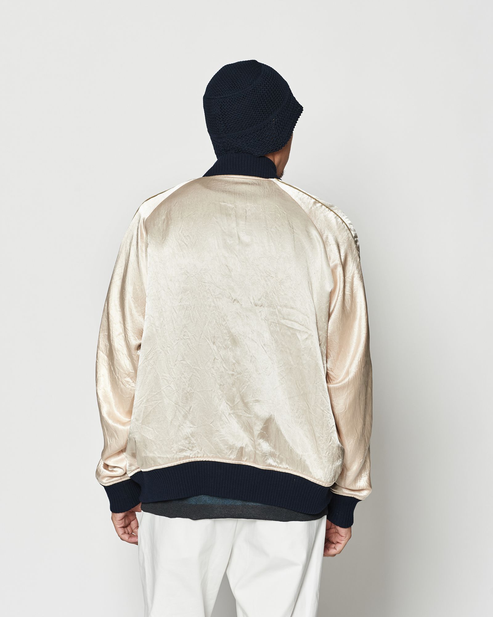 ☆先行予約☆muta MARINE × ACANTHUS  / リバーシブルスーベニアジャケット / Souvenir Jacket / BLUE 【MA2629】