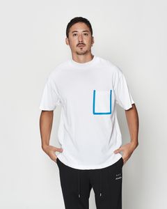 ☆先行予約☆muta MARINE × ACANTHUS  / モックネックポケットTシャツ / Mock Neck Pocket Tee / WHITE 【MA2633】