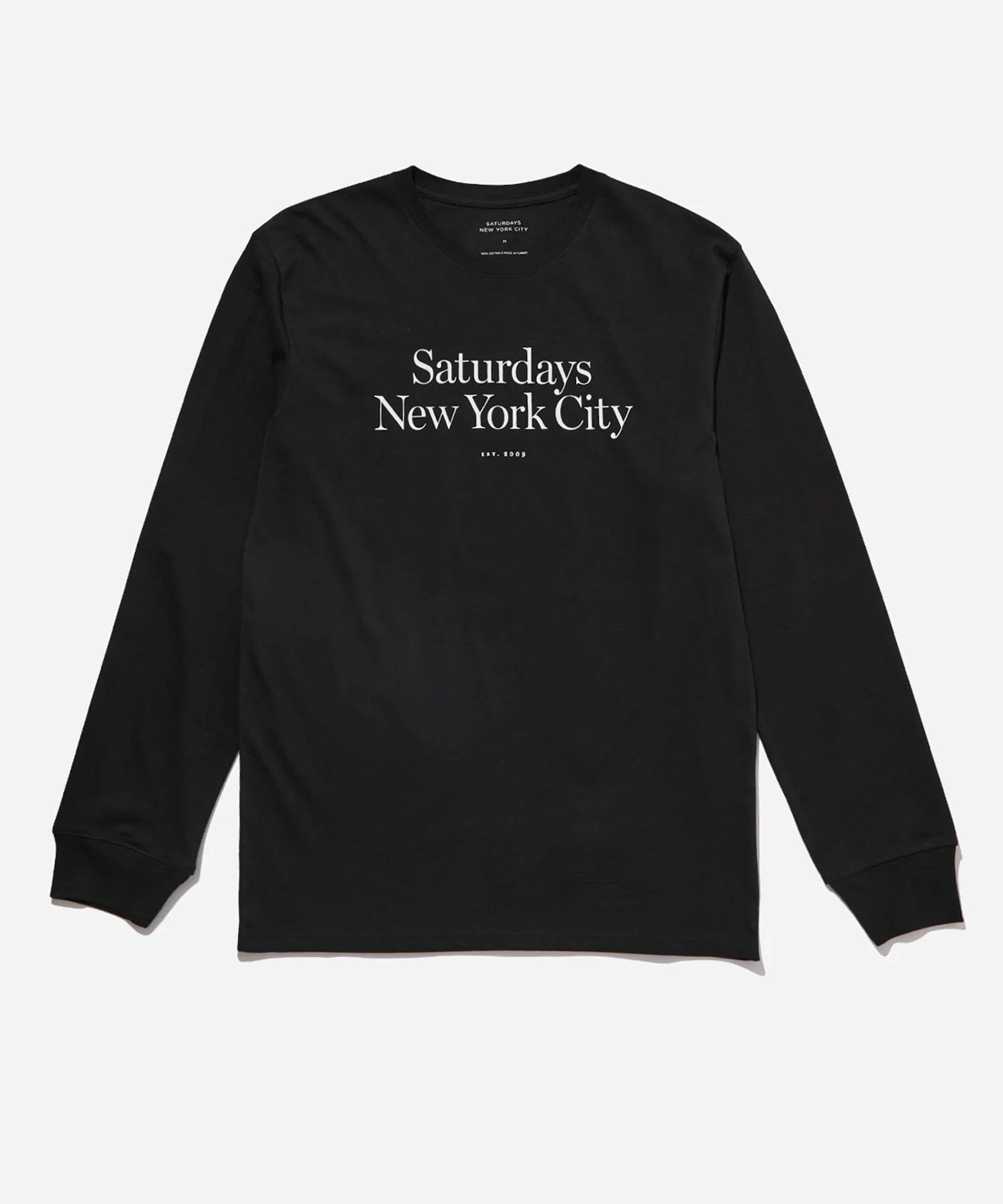SATURDAYS NYC サタデーズニューヨークシティ/ロンT/黒Tシャツ/カットソー(七分/長袖)