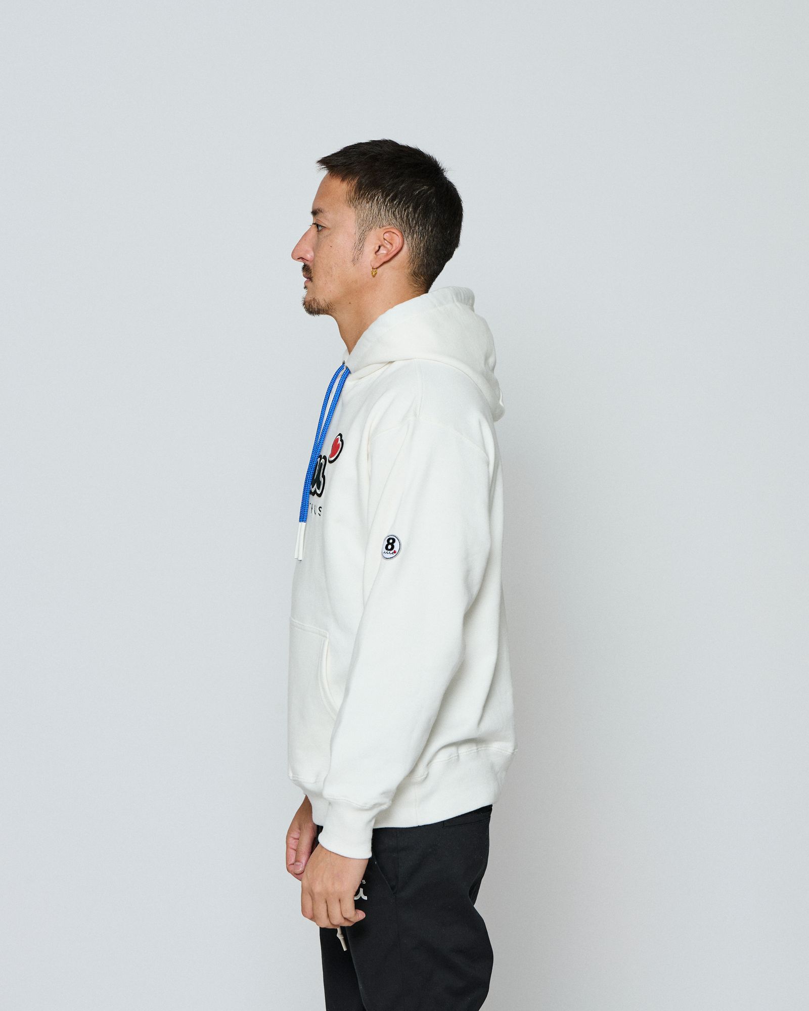 ☆先行予約☆ muta MARINE × ACANTHUS / スイートエクストラロゴフーディー / パーカー / Sweet Extra Logo Hoodie / WHITE 【MA2697】