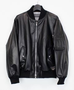 スパニッシュラムレザーボンバージャケット /  ブラック / Spanish Lamb Leather Bomber Jacket / BLACK 【L2305SP】