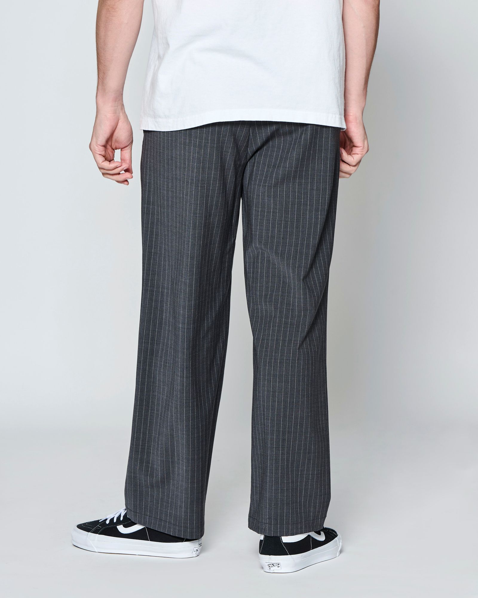 ☆先行予約☆ ストライプ トロピカルウール パンツ  /  Stripe Tropical Wool Pants / CHARCOAL 【PT2701】