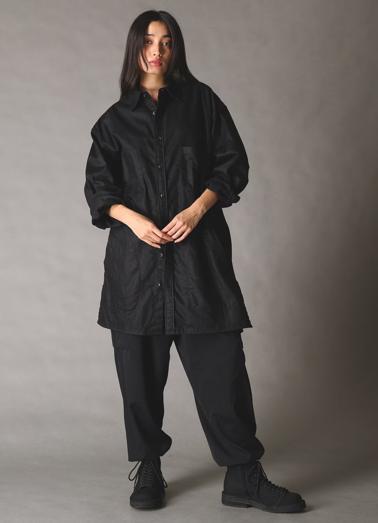 Ground Y×EDWIN 9oz BLACK TWILL WORK JACKET  / ブラックツイルワークジャケット / BLACK [GX-B08-007-1]