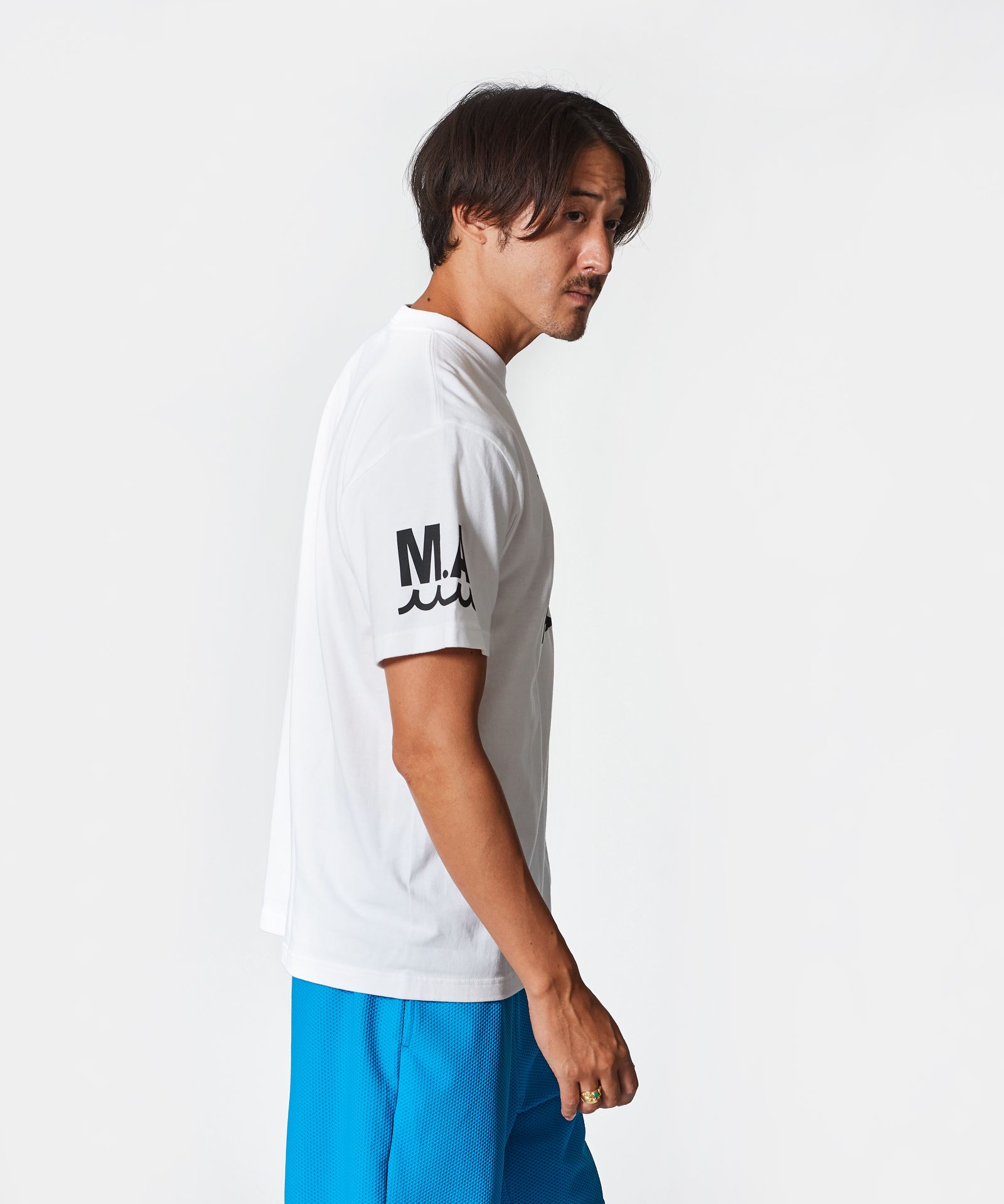 ACANTHUS × muta MARINE / muta MA Logo Tee / ロゴTシャツ / WHITE 【MA2514】