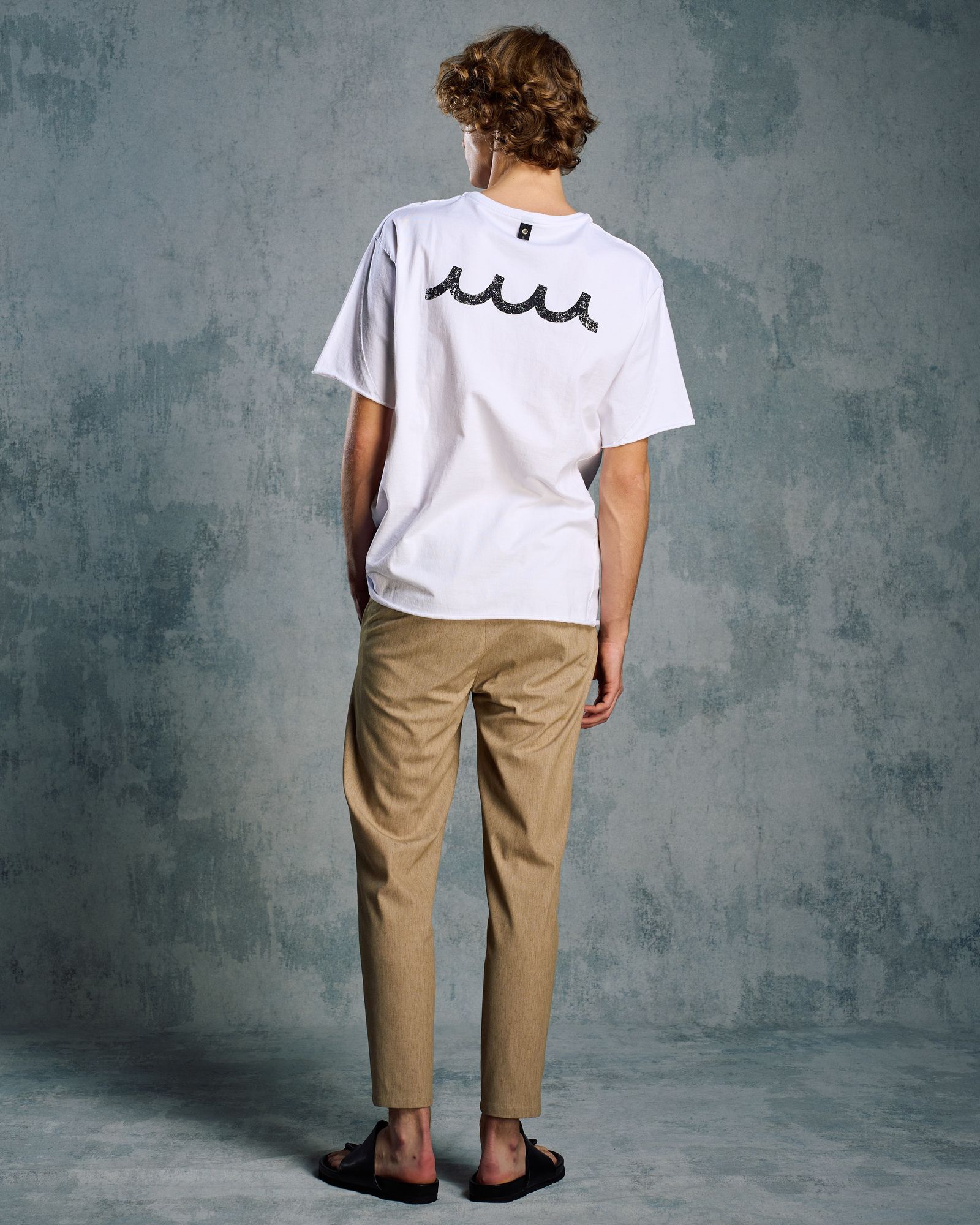 ☆先行予約☆ muta × wjk  / カットオフ Tシャツ / cut-off S/S(printed) / WHITE [703 mw03i]