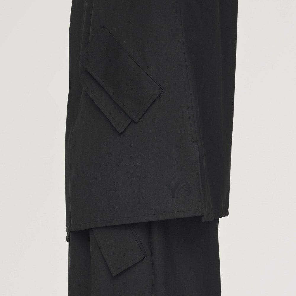 リファインド ウール フーデッド トップ / Y-3 REFINED WOOL HOODED TOP 3-STRIPES / BLACK [JX7276-APPA25]