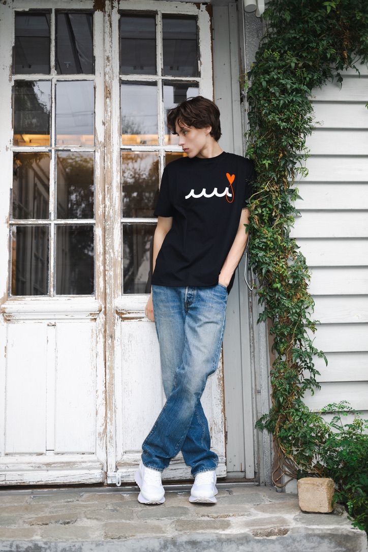 MAISON HONORE PARIS×MUTA MARINE / Tシャツ / Tiphanie &  Vague(ティファニー＆ヴァーグ) / ブラック